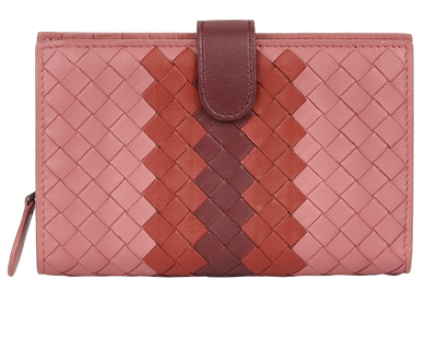 Bottega Veneta Intrecciato Wallet, front view